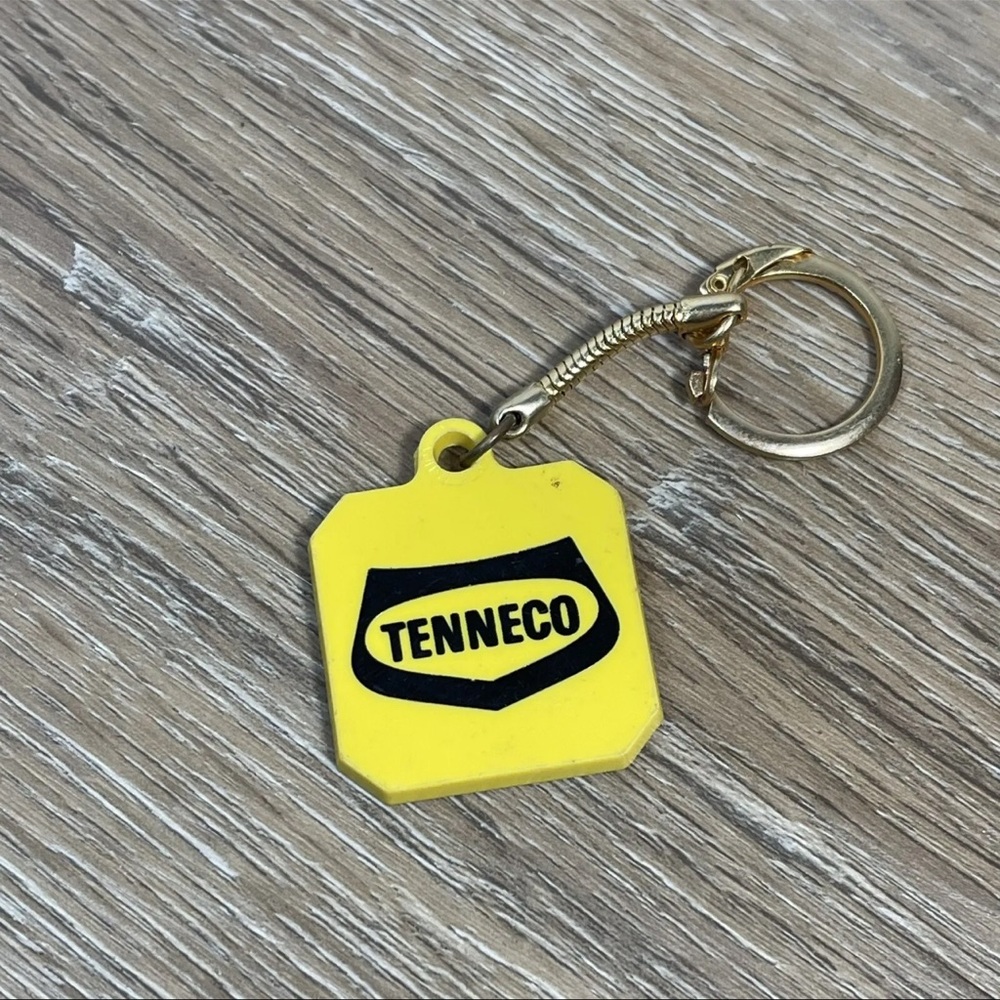 Vintage Keyring Tenneco Keychain Key Fob
